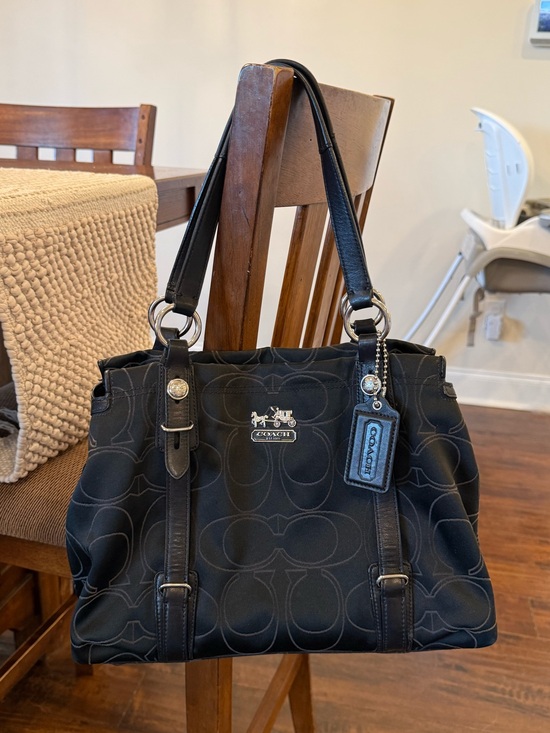 Coach Handbags - Coach Black Mia Carryall Shoulder Bag